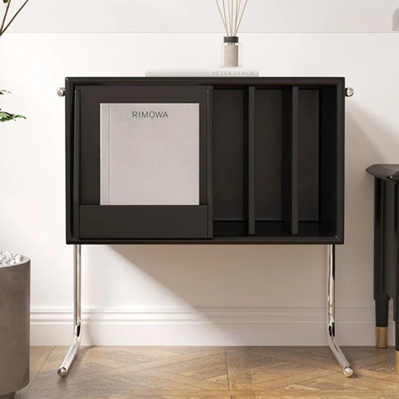Italian Luxury Nightstands Black Vintage Center Design Simple Bedside Table Narrow Minimalist Table De Chevet Bedroom Furniture - Pacisia