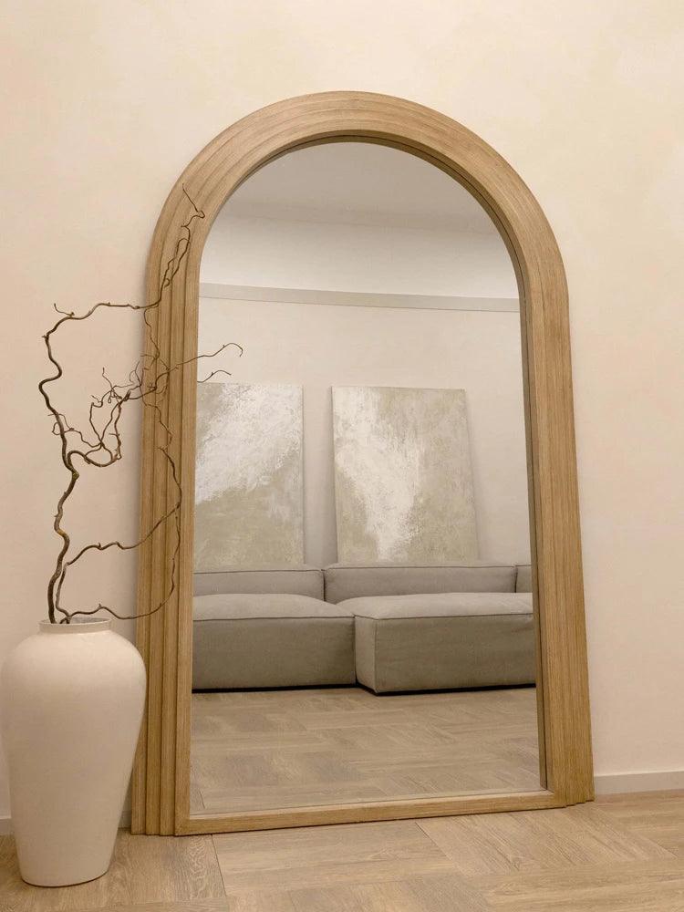French light luxury style Full-length mirror Creative arched mirror Home Decor Dressing Mirror Clothing store HD Large Mirror - Pacisia