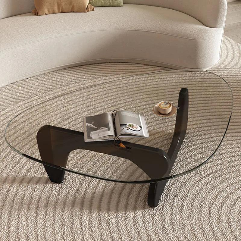 Lift Up Bedroom Coffee Table Trau Black Oval Legs Small Nordic Coffee Table Mesa Lateral Balcony Stoliki Do Kawy Furniture - Pacisia
