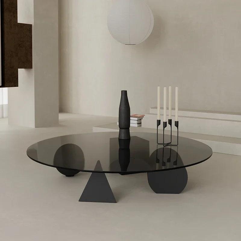 Modern Luxury Coffee Tables Round Living Room Unique Minimalist Coffee Tables Glass Design Stoliki Kawowe Home Furniture - Pacisia