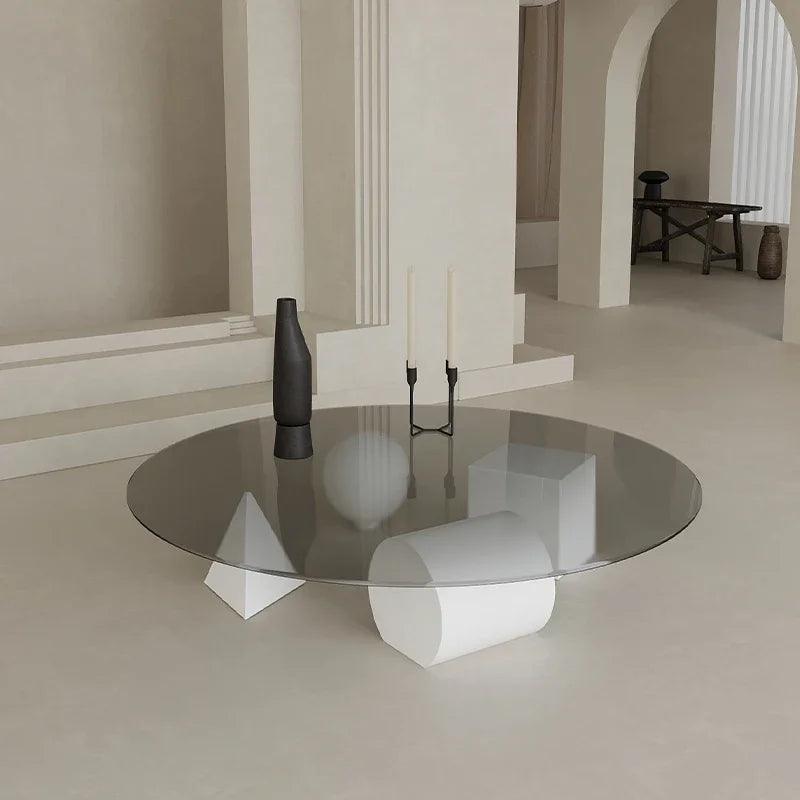 Modern Luxury Coffee Tables Round Living Room Unique Minimalist Coffee Tables Glass Design Stoliki Kawowe Home Furniture - Pacisia