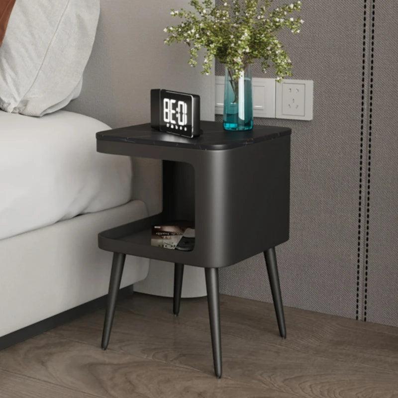 Bedroom bedside bed INS Storage side table metal Mini low table nordic small Sofa side table balcony Cafe table furniture - Pacisia