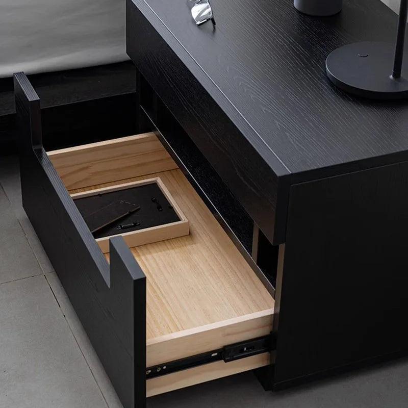 Wood Nightstand Lateral Bed Table Nordic Drawers Side Table Modern Closets Designer Tocador Mueble Maquillaje Luxury Furniture - Pacisia
