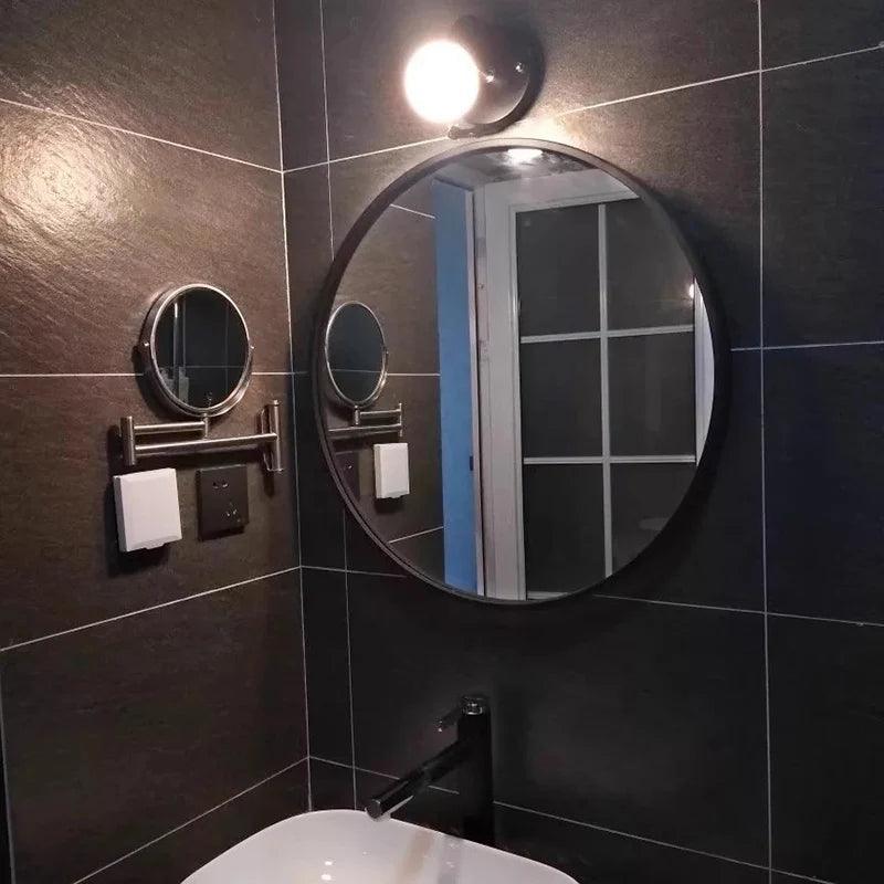 Mini Modern Mirror Design Luxury Wall Glass Aesthetic Vanity Mirror Tiles Pendant Espejo Adhesivo Pared Bathroom Decoraction - Pacisia