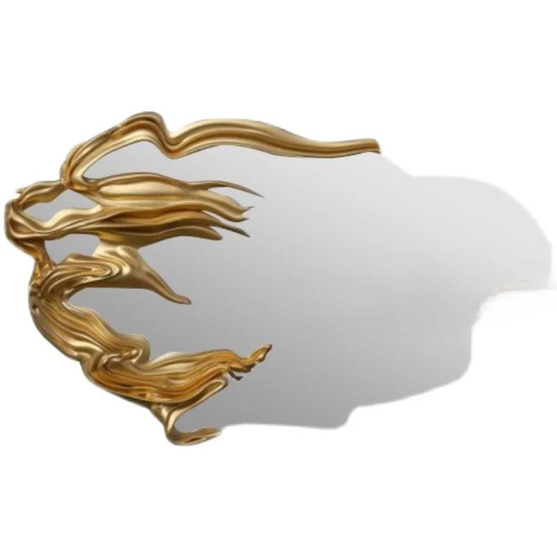 European style light luxury decorative mirror bedroom mirror wall mounted bathroom mirror art entrance mirror customization - Pacisia