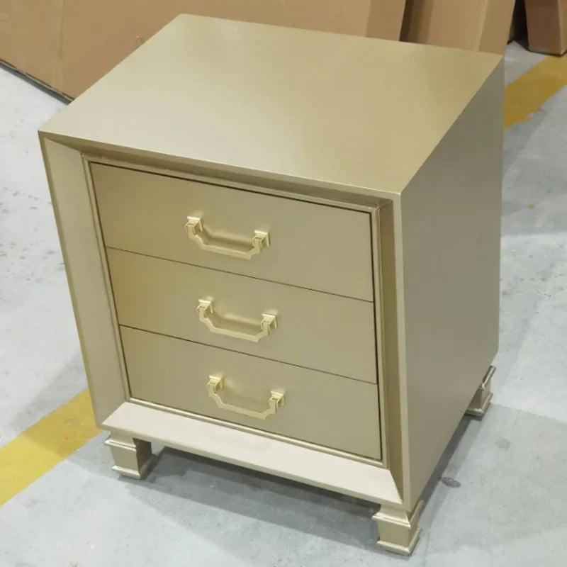Solid Wood Luxury Nightstands Mid Century Bedroom Vintage Aesthetic Bedside Table Design Simple Table De Chevet Home Furniture - Pacisia