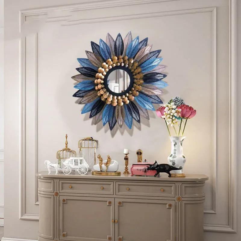 Shower Nordic Mirrors Korean Luxury Aesthetic Makeup Mirrors Living Room Irregular Adornos Para El Hogar Home Accessories - Pacisia
