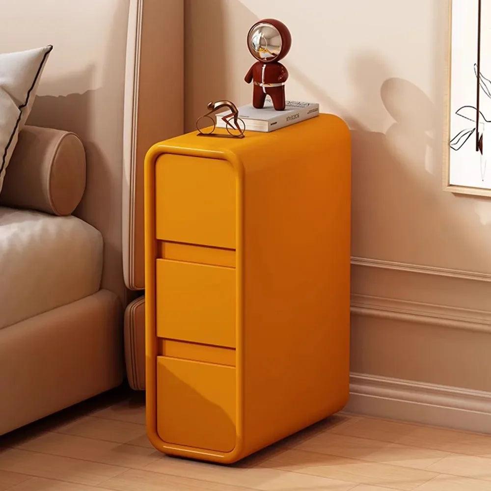 Mobile Bedroom Nightstands Nordic Modern Small Narrow Simple Design Nightstands European Drawers Szafka Nocna Indoor Furniture - Pacisia