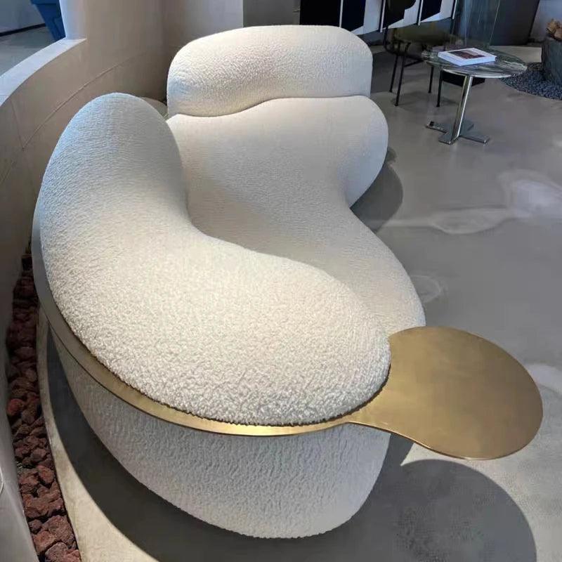 White Nordic Modern Sofa Chair Unique Fancy Lazy Designer Floor Lounge Sofa Living Room Loveseat Sofy Do Salonu Furniture Couch - Pacisia