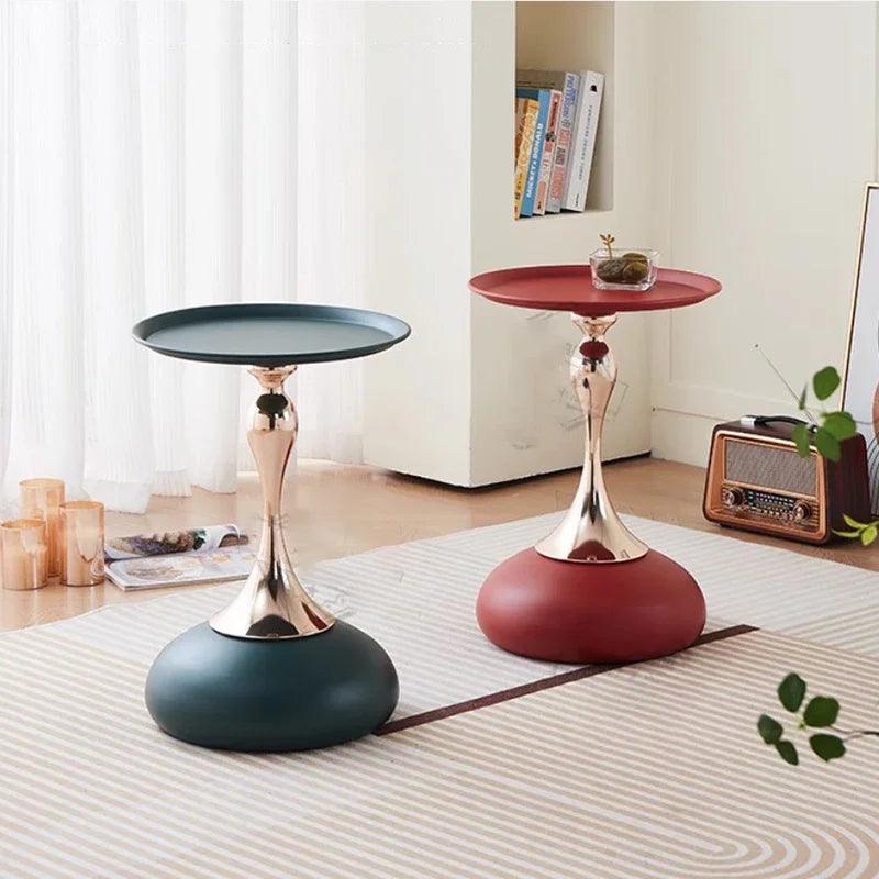 Ornaments Small Luxury Side Table Living Room Aesthetic Balcony Mobile Side Table White Design Mesa Auxiliar Salon Furniture - Pacisia