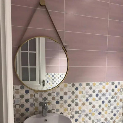 Vanity Round Mirrors Unbreakable Salon Makeup Nordic Mirrors Haircut Glass Specchio Da Parete Home Decoration Accessories - Pacisia