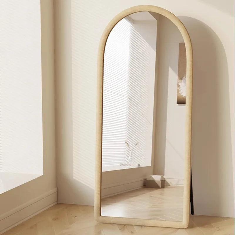 Large Standing Mirrors Korean Frame Arch Compact Mirrors Full Body Unbreakable Espejo De Cuerpo Completo Decor Home Interior - Pacisia