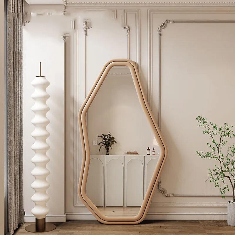 Aesthetic Full Body Mirrors Bedroom Girl Personalized Living Room Mirror Korean Standing Espejos Decorativos Decoration Home - Pacisia