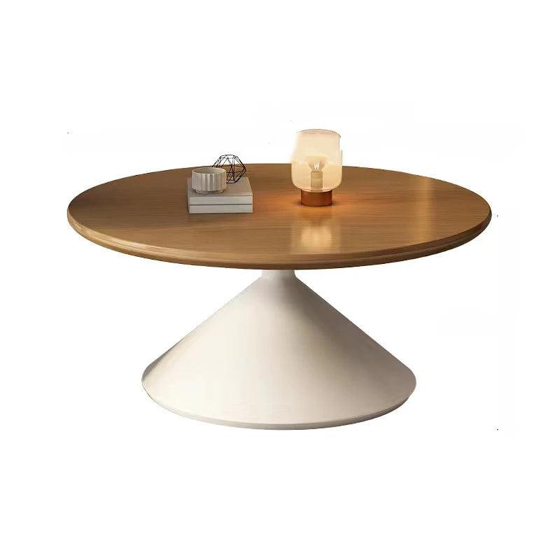 Aesthetic White Coffee Tables Minimalist Premium Unique Round Side Table Nordic Modern Mesas De Centro Para Sala Furniture - Pacisia