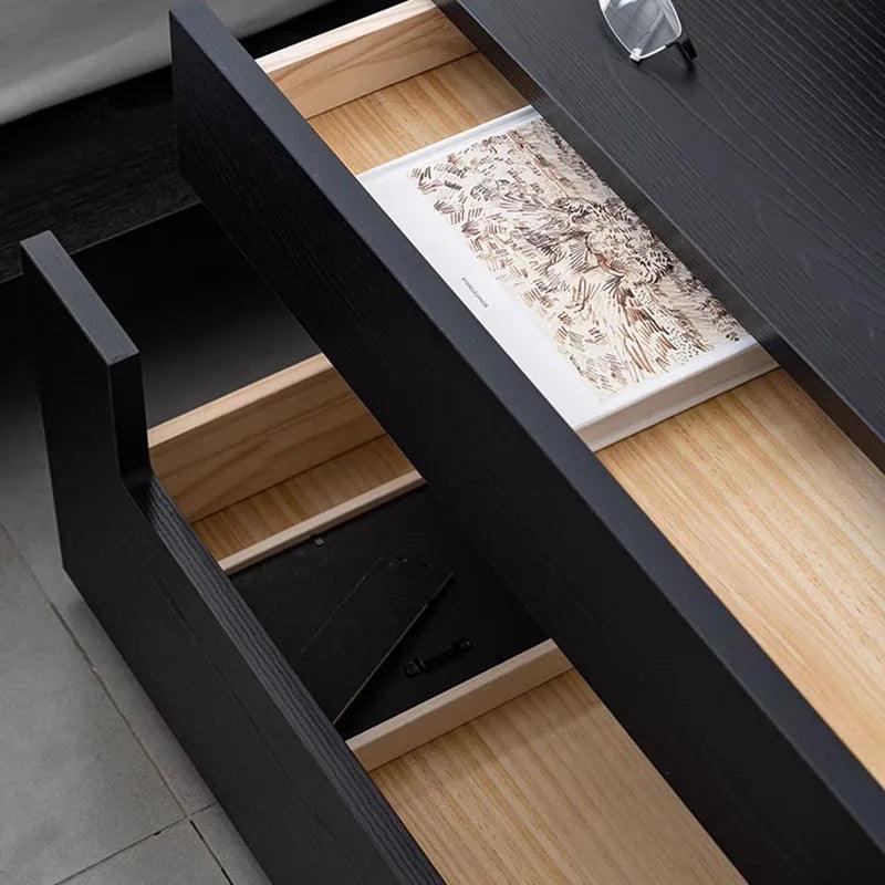 Wood Nightstand Lateral Bed Table Nordic Drawers Side Table Modern Closets Designer Tocador Mueble Maquillaje Luxury Furniture - Pacisia