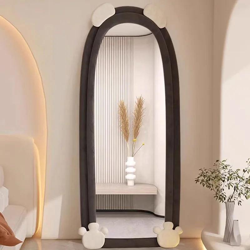 Full Body Nordic Mirrors Aesthetic Makeup Living Room Floor Mirrors Irregular Cute Adornos Para El Hogar Decoration Home - Pacisia