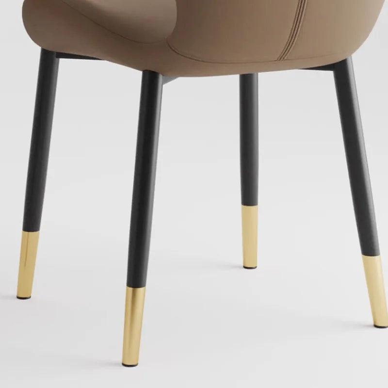 Cushion Metal Dining Chairs Modern Comfortable Gray Designer Chair Leg Protector Aesthetic Meuble Salon Italian Style Furniture - Pacisia