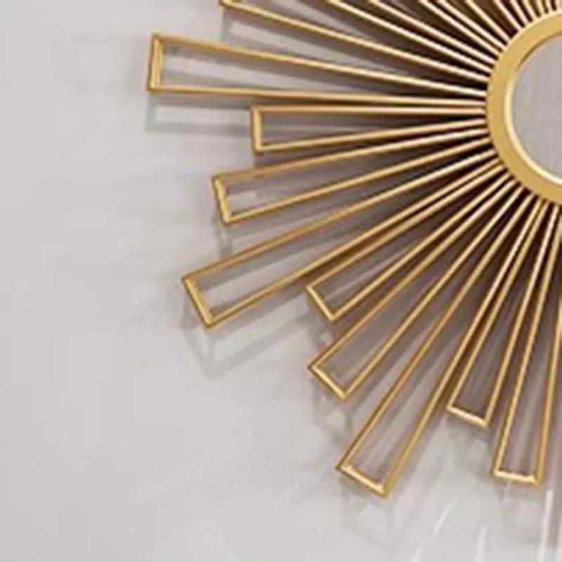 Nordic Living Room Mirrors Aesthetic Gold Frame Round Irregular Mirrors Art Makeup Espejos Decorativos De Pared Decoration Home - Pacisia