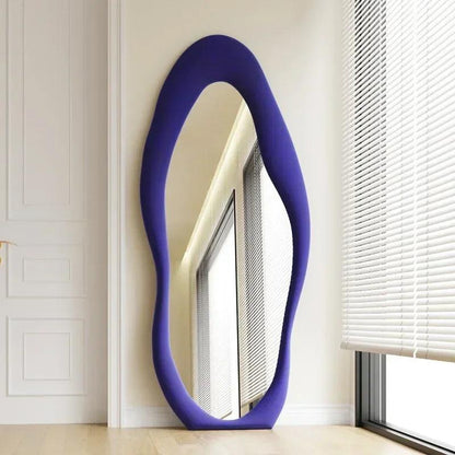 Large Wall Decorative Mirror Nordic Hanging Floor Irregular Cosmetic Full Body Mirror Bathroom Espejo Joyero Decoration Home - Pacisia
