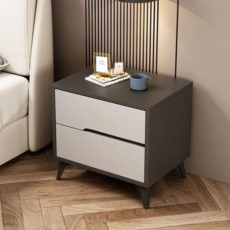 Minimalist Nordic Nightstand Modern Storage Home Bedrooms Nightstand Drawer Wood Furnitures Table De Chevet Furniture Decoration - Pacisia