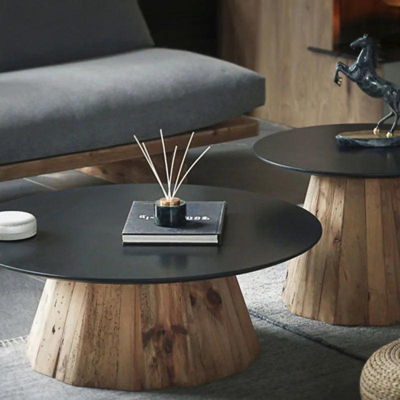 Luxury Wood Coffee Table Living Room Designer Organizer Simple Side Table Aesthetic Center Mesas Bajas Chinese Style Furniture - Pacisia