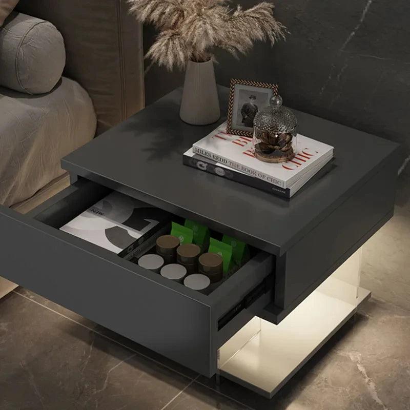 Bedside Storage Night Table Bedroom Lamp Modern Home Cabinets Nightstands Nordic Minimalist Garden Furniture Sets YX123TB - Pacisia
