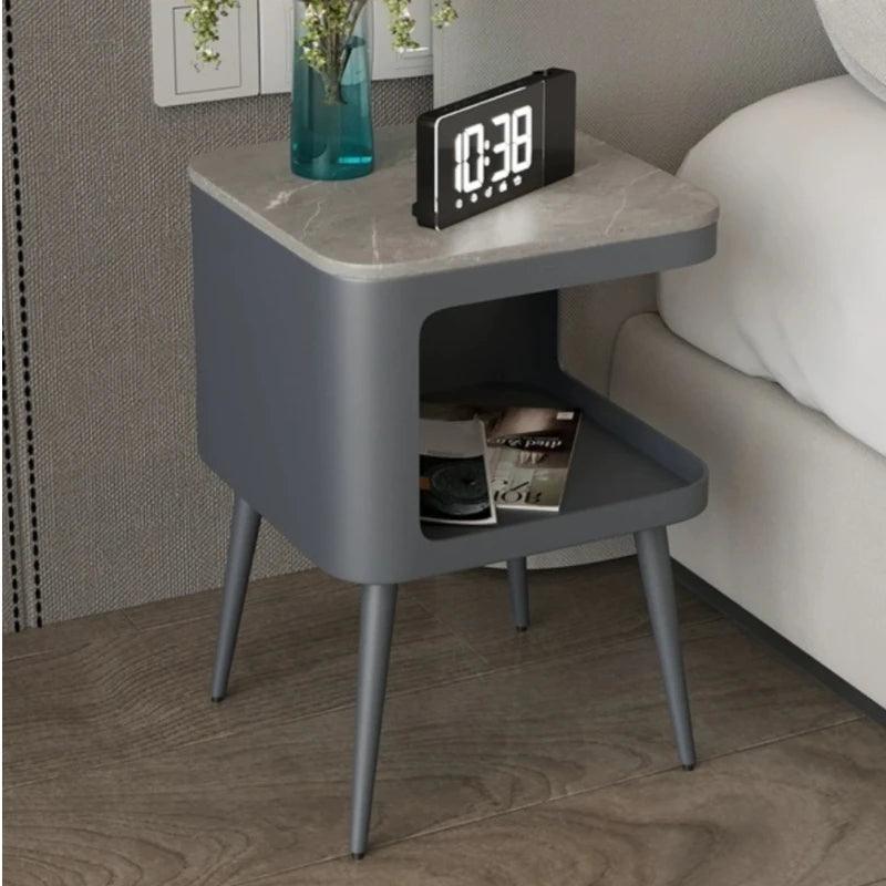 Bedroom bedside bed INS Storage side table metal Mini low table nordic small Sofa side table balcony Cafe table furniture - Pacisia