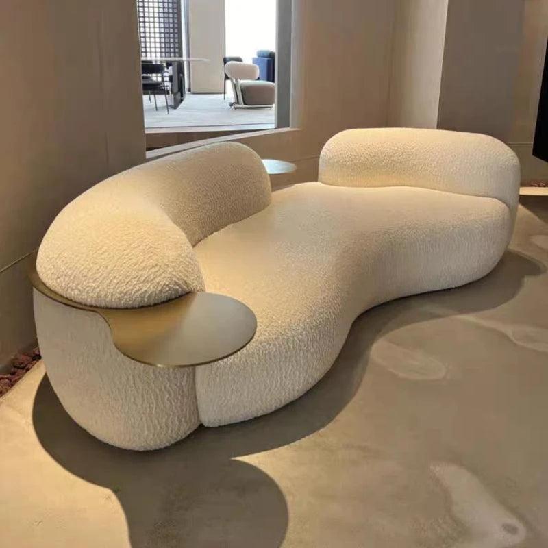 White Nordic Modern Sofa Chair Unique Fancy Lazy Designer Floor Lounge Sofa Living Room Loveseat Sofy Do Salonu Furniture Couch - Pacisia