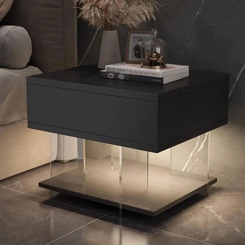 Bedside Storage Night Table Bedroom Lamp Modern Home Cabinets Nightstands Nordic Minimalist Garden Furniture Sets YX123TB - Pacisia