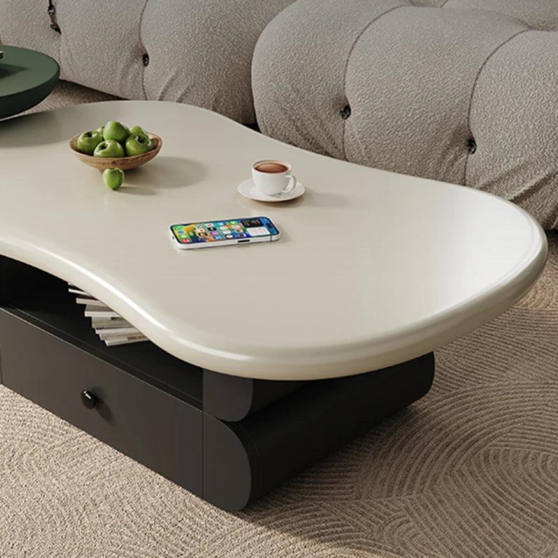 Round Coffee Table Side Living Room Design Vanity Floor Minimalist Small Coffee Table Center Mesa Centro Outdoor Furnitures - Pacisia
