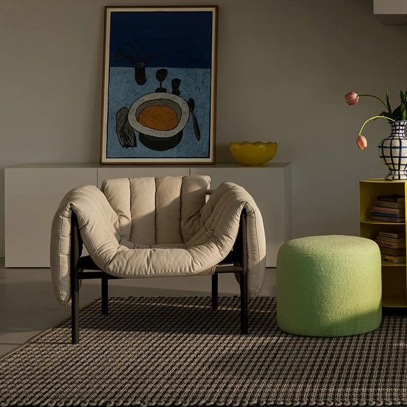 Nordic Luxury Puffy Single Sofa Designer Villa Living Room Home Alien Leisure Armchair Lazy Armchair Loft Style Chair Furniture - Pacisia
