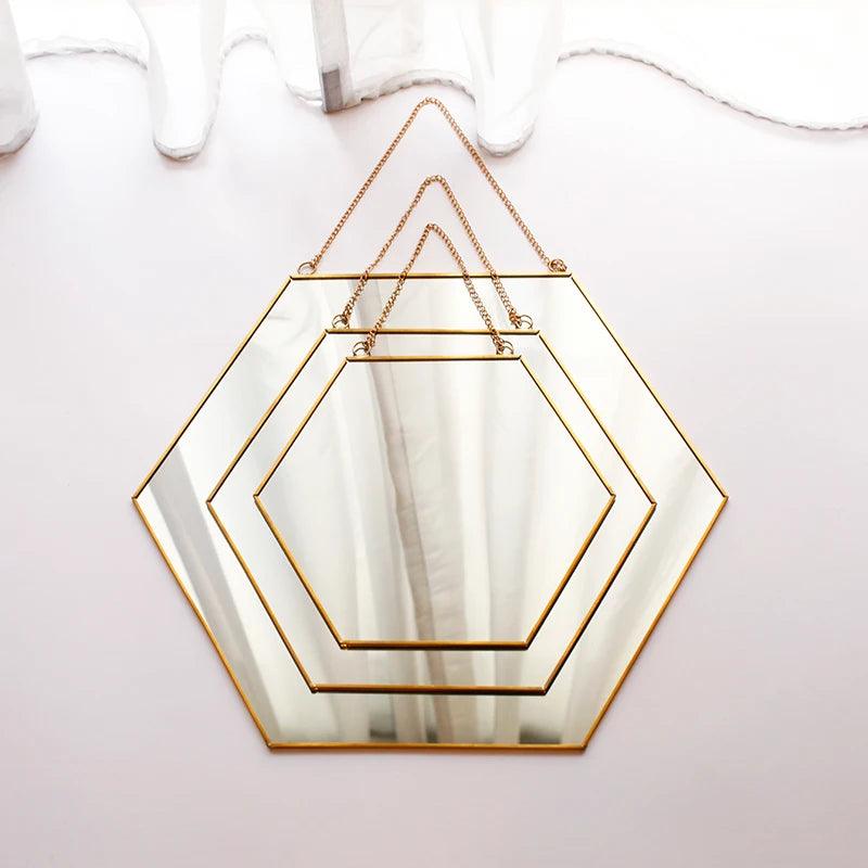 Modern Style Wall Decorative Mirror Nordic Living Room Aestheti Bathroom Mirrors for Bedroom Makeup Lusterko Room Decoration - Pacisia