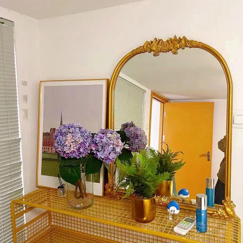 Shower Wall Mirror Antique Large Metal Vanity Mirror Korean Aesthetic Espejo De Cuerpo Completo Home Decoration Living Room - Pacisia