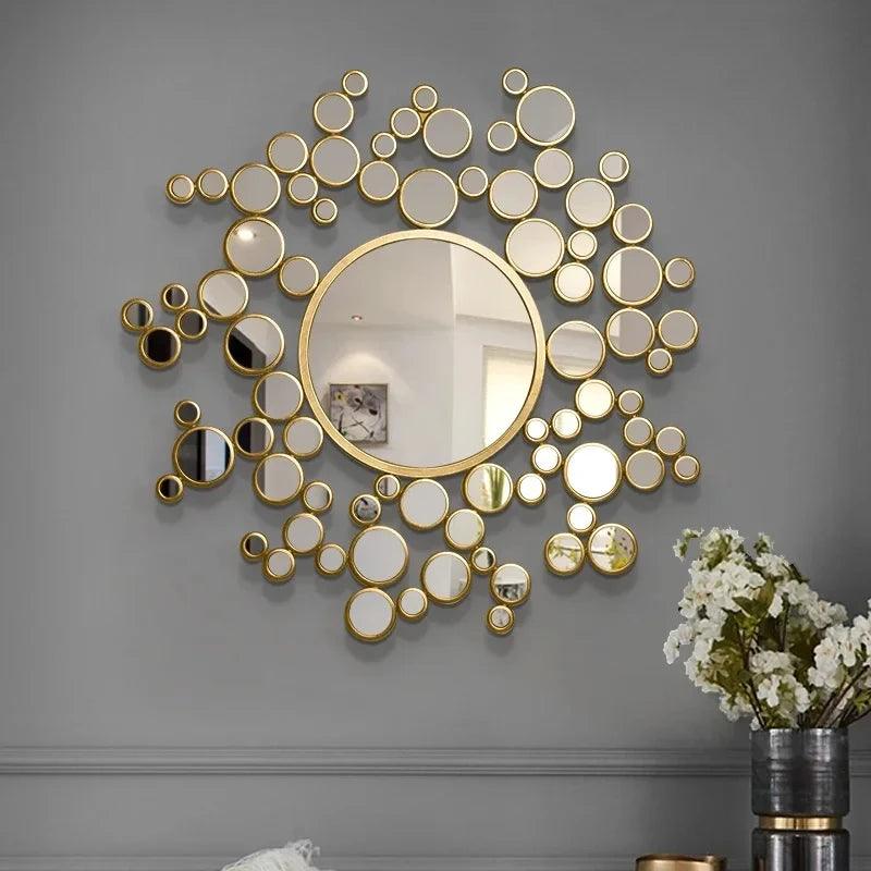 Modern Aesthetic Decorative Mirror Living Room Large Wall Mirror Home Design Luxury Custom-made Miroir Chambre Wall Decor - Pacisia