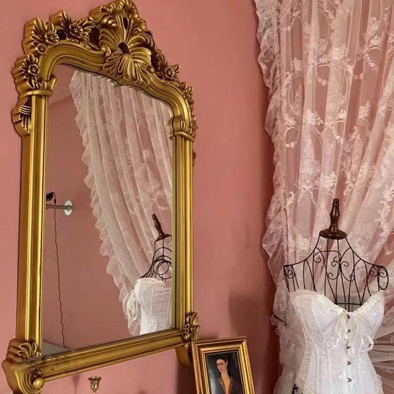 Frame Floor Mirrors Vanity Aesthetic Print Irregular Mirrors Luxury Girls Unbreakable Specchi Decorativi Bedroom Decoration - Pacisia