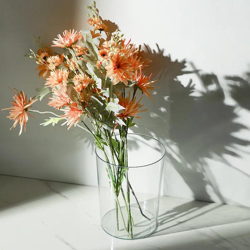 Luxury Transparent Trash Can Without Lid Garbage Bin Home Office Rubbish Nordic Garbage Container Waste Basket Kitchen Dustbin - Pacisia