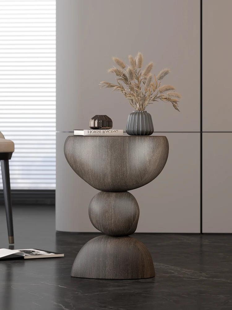 Creative Nordic small side table, minimalist modern small coffee table, corner table, high-end creamy home decoration furniture - Pacisia