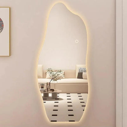 Quality Girls Decorative Mirrors Light Irregular Hallway Wall Mirror Bathroom Large Espejo Cuerpo Entero Home Decoration - Pacisia