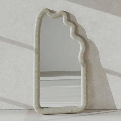 Full Length Wall Mirror Bedroom Appearance Wavechild Wave Wall Mirror Stand Home Styling Espejo Paredcute Room Decor HY50WM - Pacisia