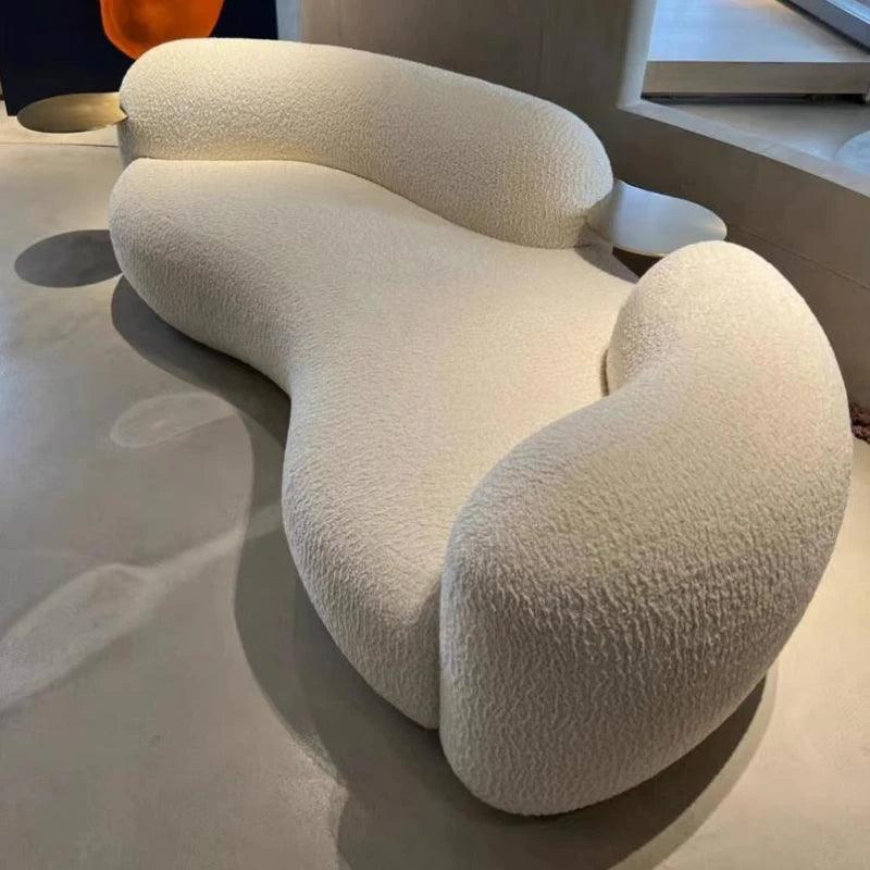 White Nordic Modern Sofa Chair Unique Fancy Lazy Designer Floor Lounge Sofa Living Room Loveseat Sofy Do Salonu Furniture Couch - Pacisia
