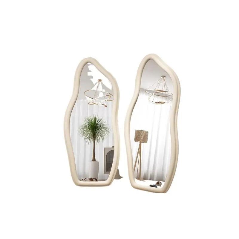 Unbreakable Wall Mirror Irregular Bedroom Salon Compact Mirror Asymmetric Aesthetic Espejo De Cuerpo Completo Home Decoration - Pacisia