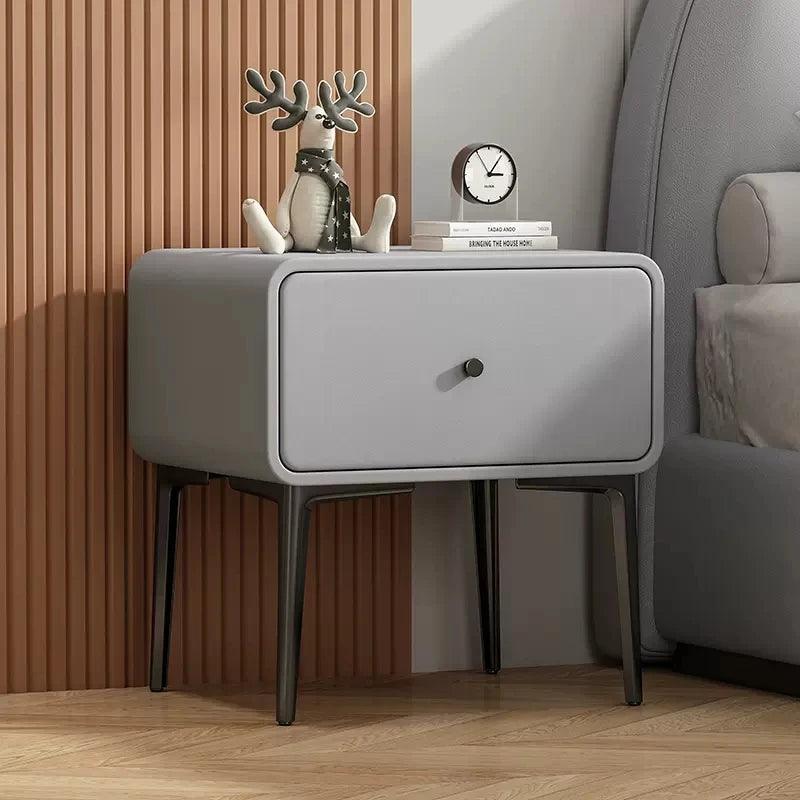 Solid Wood Large Capacity Night Stand Household Storage Cabinets Furniture Bedroom Modern Minimalist Lockers Bedside Table - Pacisia