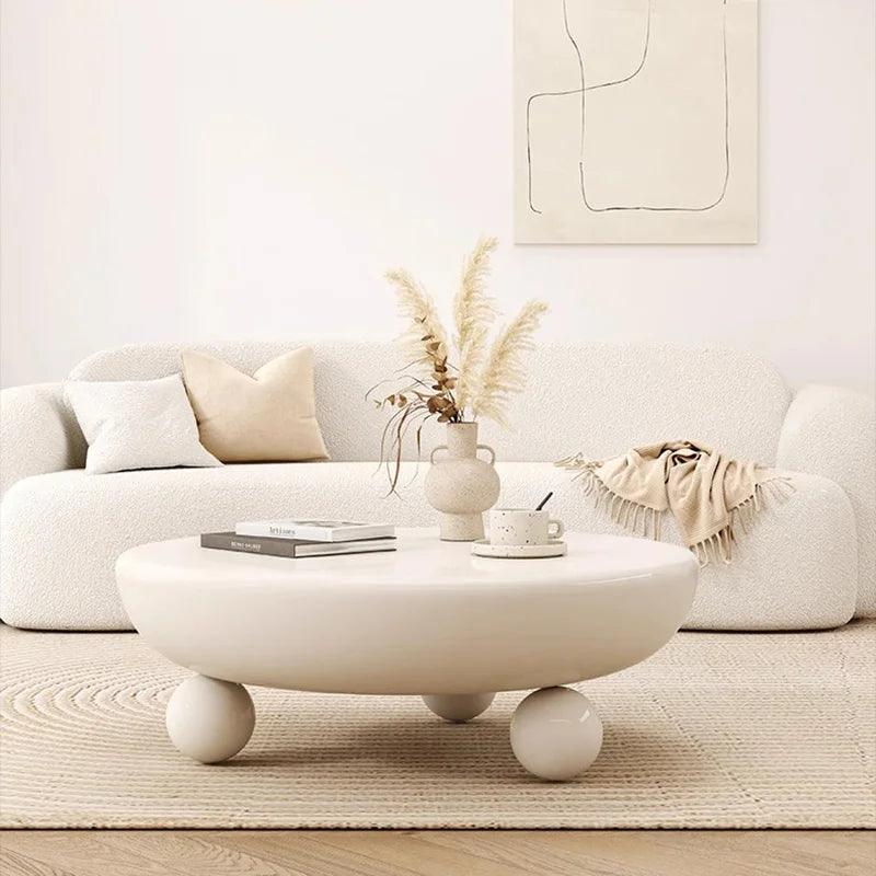 Living Room Coffee Tables Luxury Modern Design Nordic Minimalist Coffee Tables Round Wood Tavolino Da Salotto Home Furniture - Pacisia
