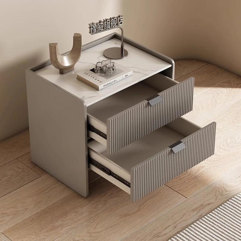 Nightstand Cheap Bedside Table Room Narrow Coffee Tables Living Auxiliary Open Cabinets Floating Sofa Side Nachttisch Bed Wood - Pacisia