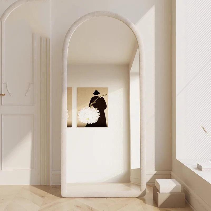 Large Standing Mirrors Korean Frame Arch Compact Mirrors Full Body Unbreakable Espejo De Cuerpo Completo Decor Home Interior - Pacisia