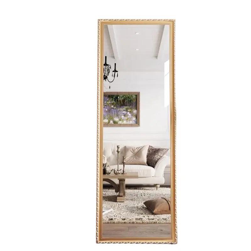 Long Living Room Mirrors Aesthetic Floor Rectangle Makeup Mirrors Full Body Luxury Espejos Decorativos De Pared Home Decor - Pacisia