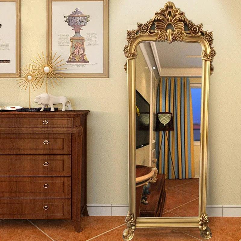 Frame Floor Mirrors Vanity Aesthetic Print Irregular Mirrors Luxury Girls Unbreakable Specchi Decorativi Bedroom Decoration - Pacisia