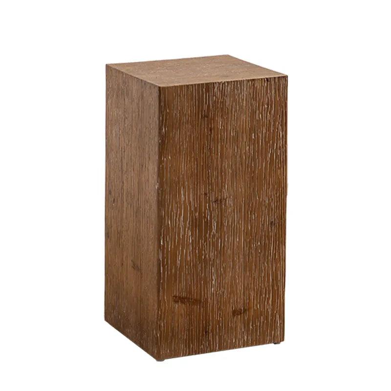 Wuli Retro Living Room Sofa Corner Table Solid Wood Small Square Table Wabi-sabi Style Coffee Table Wooden Pier Ornaments 2024 - Pacisia