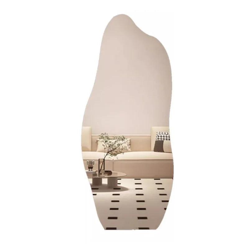 Quality Girls Decorative Mirrors Light Irregular Hallway Wall Mirror Bathroom Large Espejo Cuerpo Entero Home Decoration - Pacisia