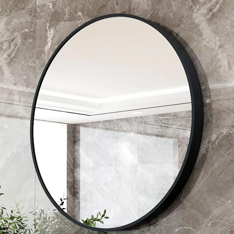 Gold Frame Round Mirrors Irregular Art Nordic Living Room Mirrors Aesthetic Makeup Espejos Decorativos De Pared Decoration Home - Pacisia
